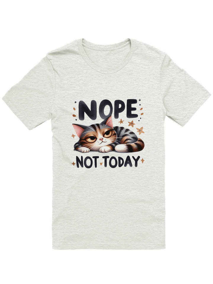 Nope Cat Relaxed T-Shirt product image (1)
