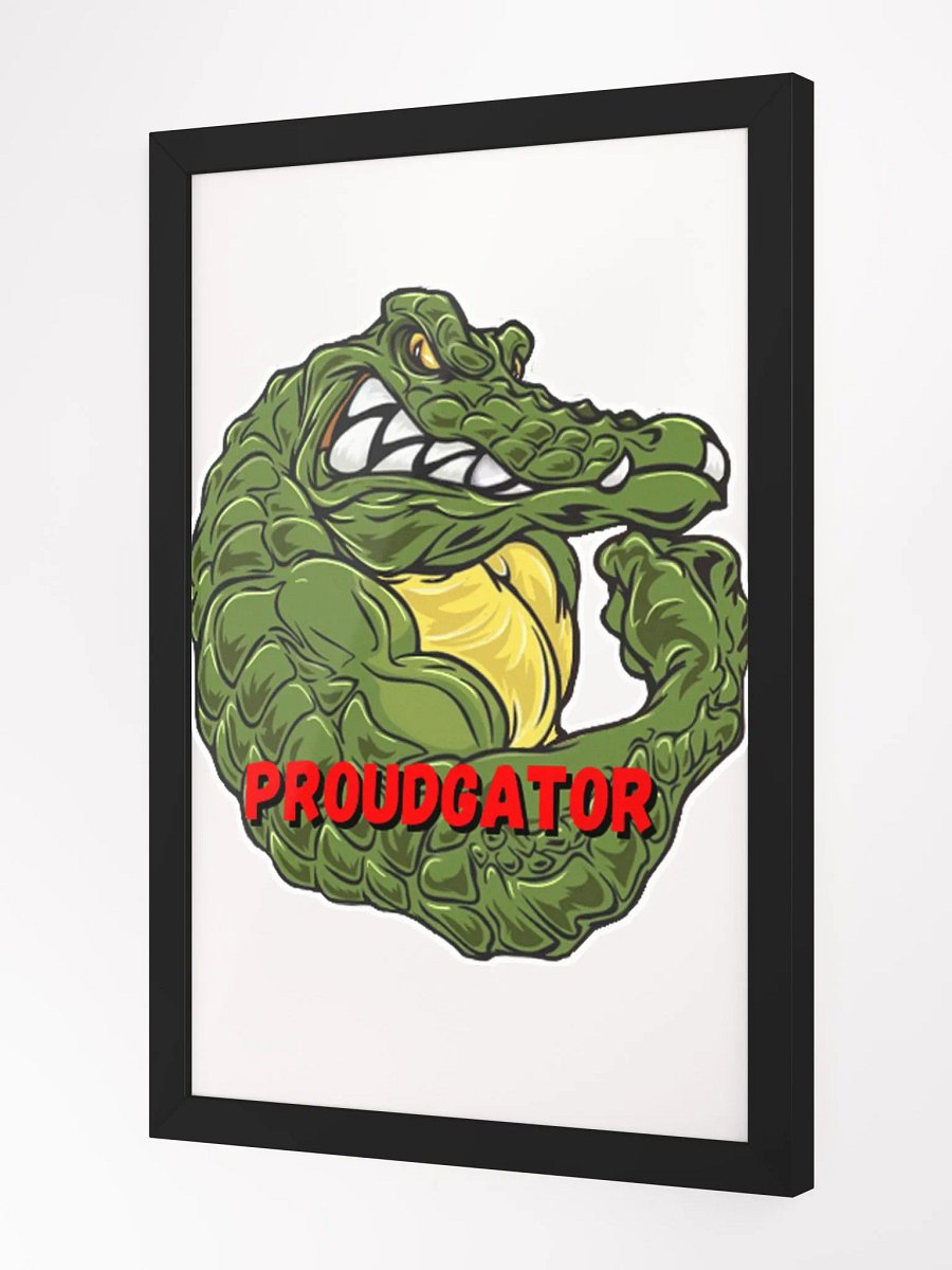Ripped Gator Framed High-Quality Matte Poster product image (8)