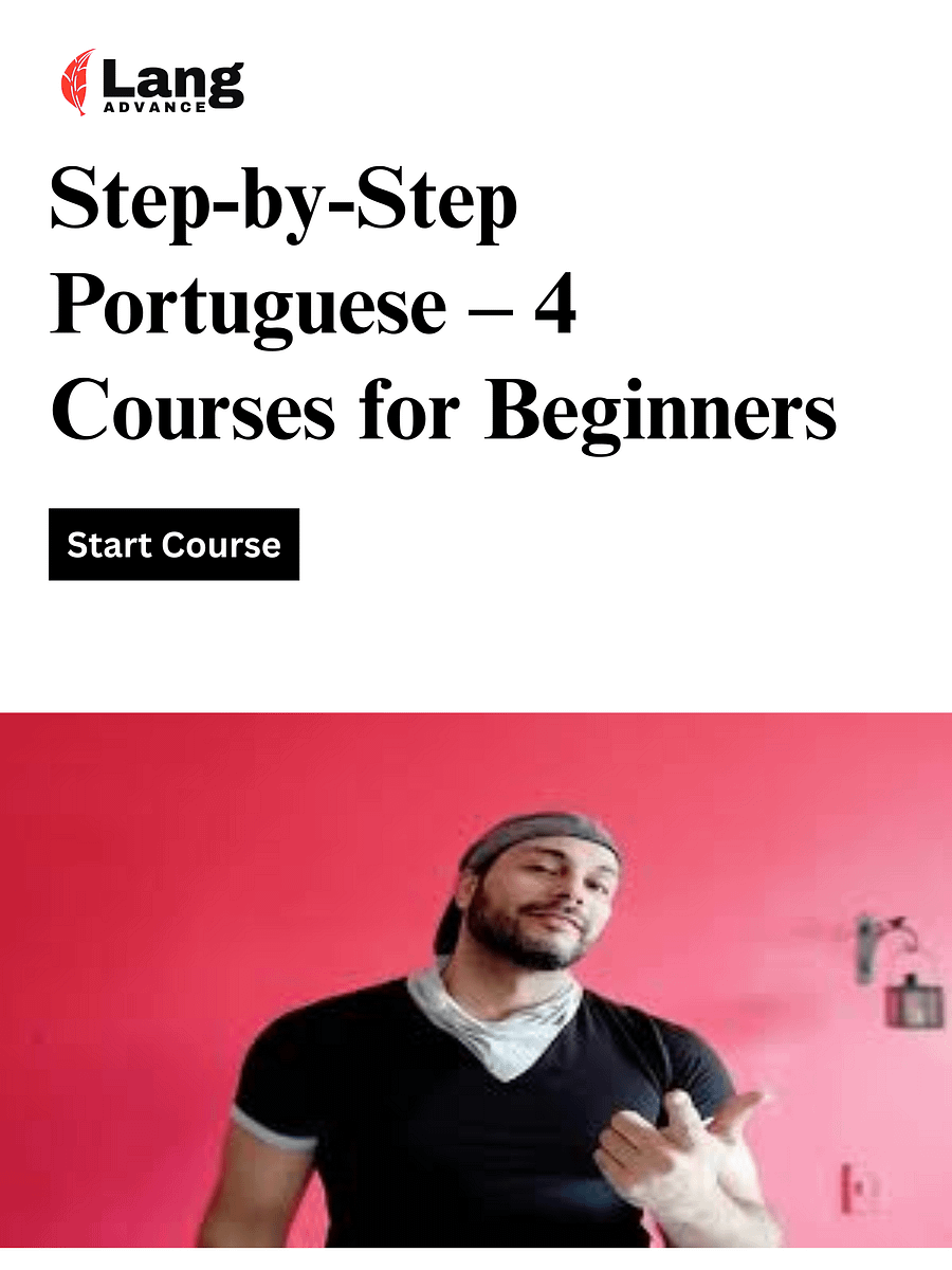 First Steps in Portuguese for Beginners package of 4 courses product image (1)
