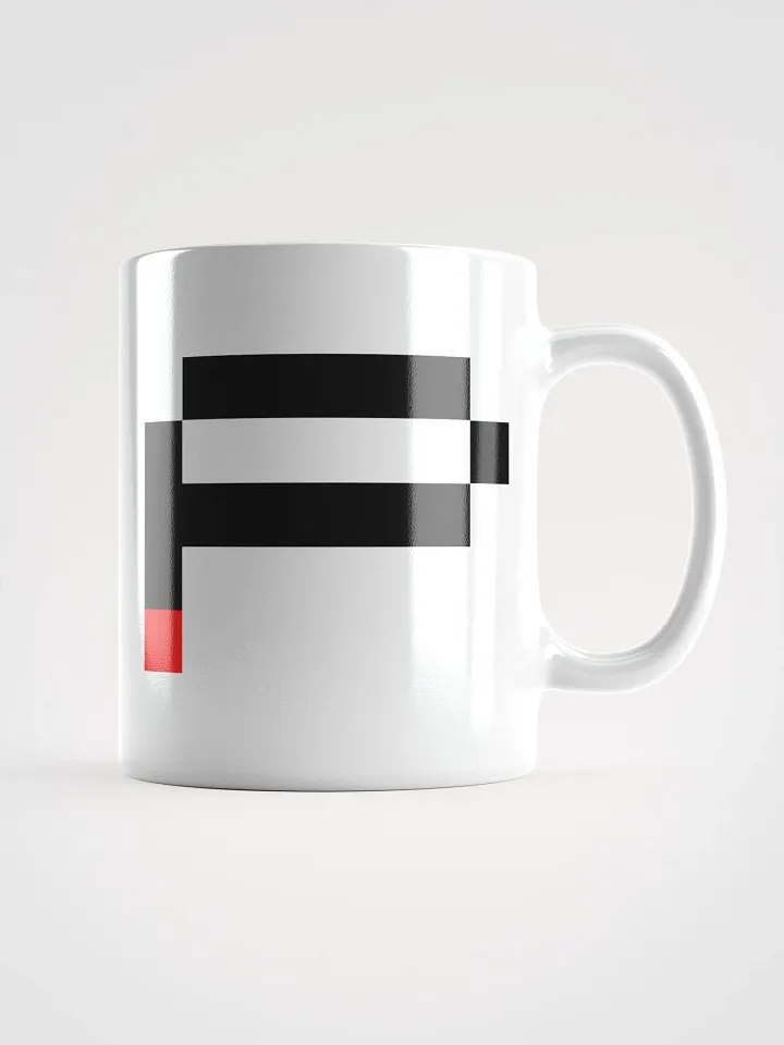 Pix Stitch 'P' White Glossy Mug product image (2)