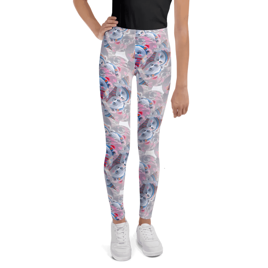 Whimsical Polar Bears Pattern Leggings - Winter Fashion Statement product image (1)