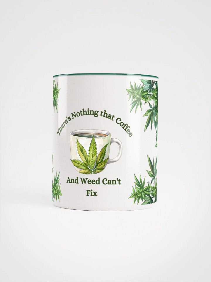 Vibrant Cannabis Leaf and Coffee Lovers Mug product image (1)