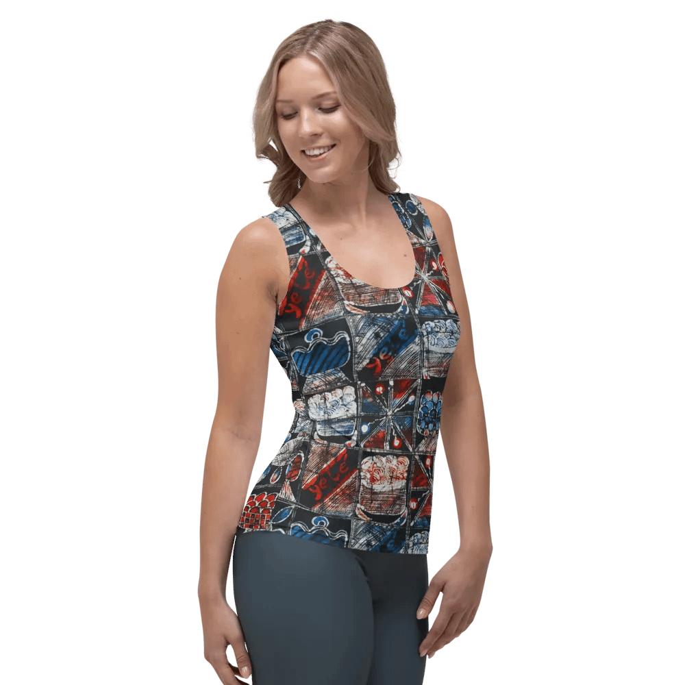 Festivity Print Adire Women's Tank Top product image (4)