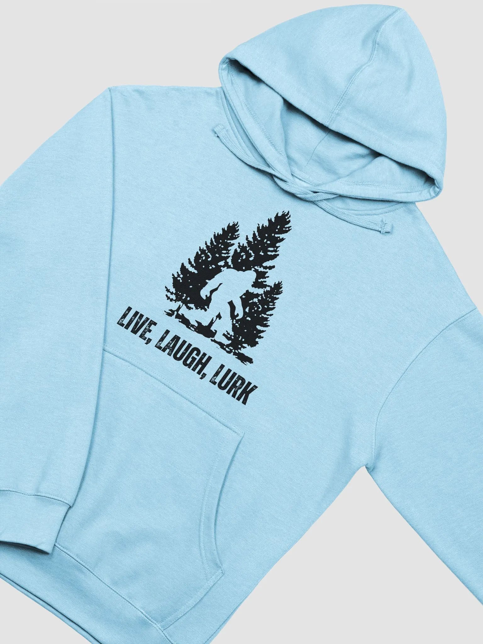 Live, Laugh, Lurk Bigfoot Adult Hoodie product image (15)