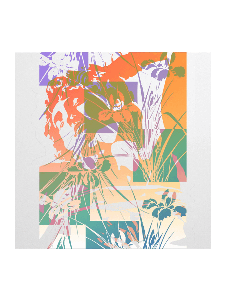 Sticker - Sunrise Michelangelo on Irises (transparent background) product image (1)