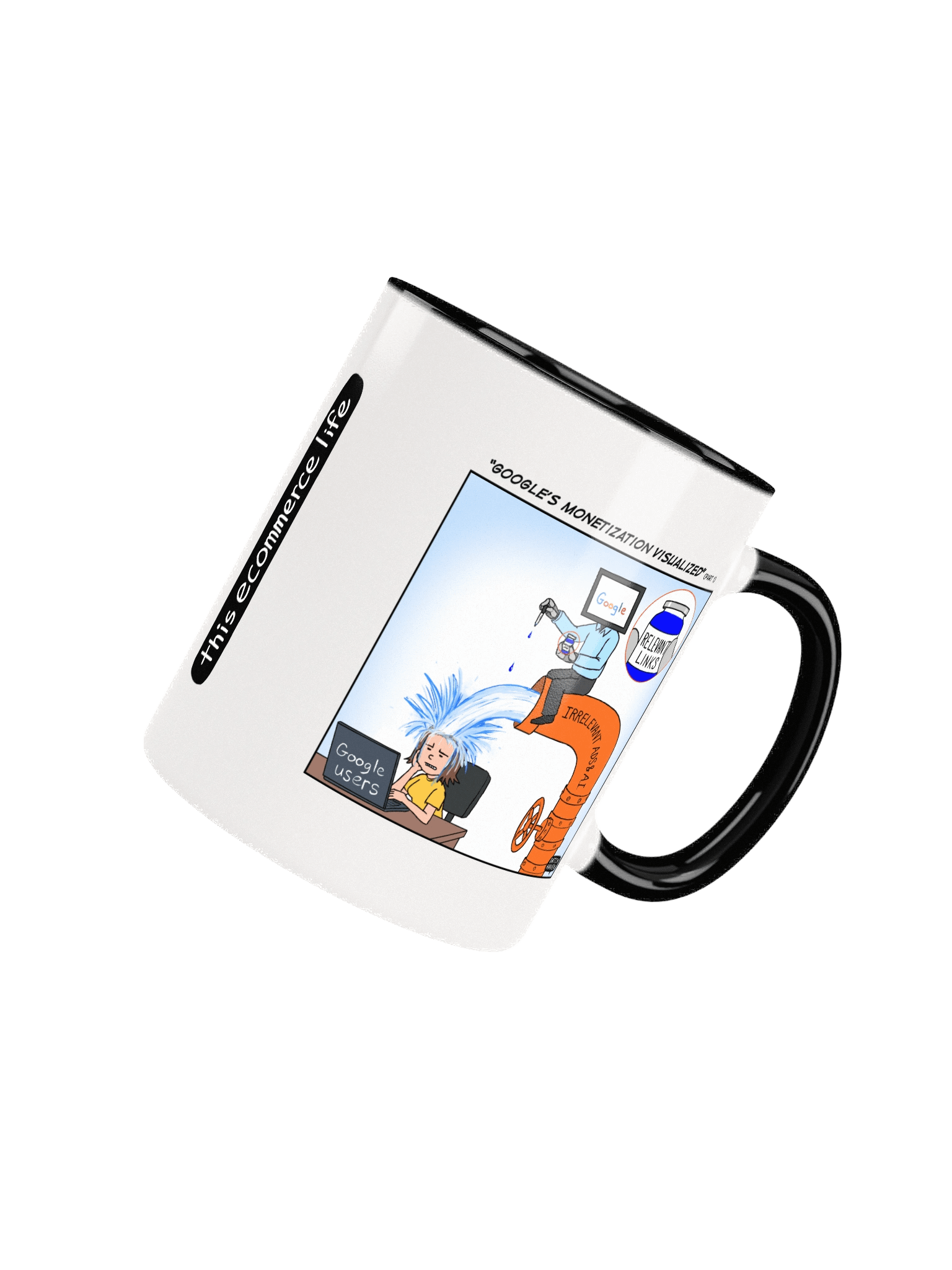"Google's monetization visualized" mug product image (8)
