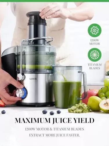 3” Feed Chute Juicer Machines for Whole Fruits and Vegetables product image (1)