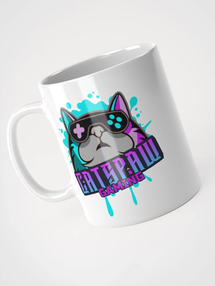 CatsPaw Gaming Logo White Glossy Mug 11 oz product image (2)