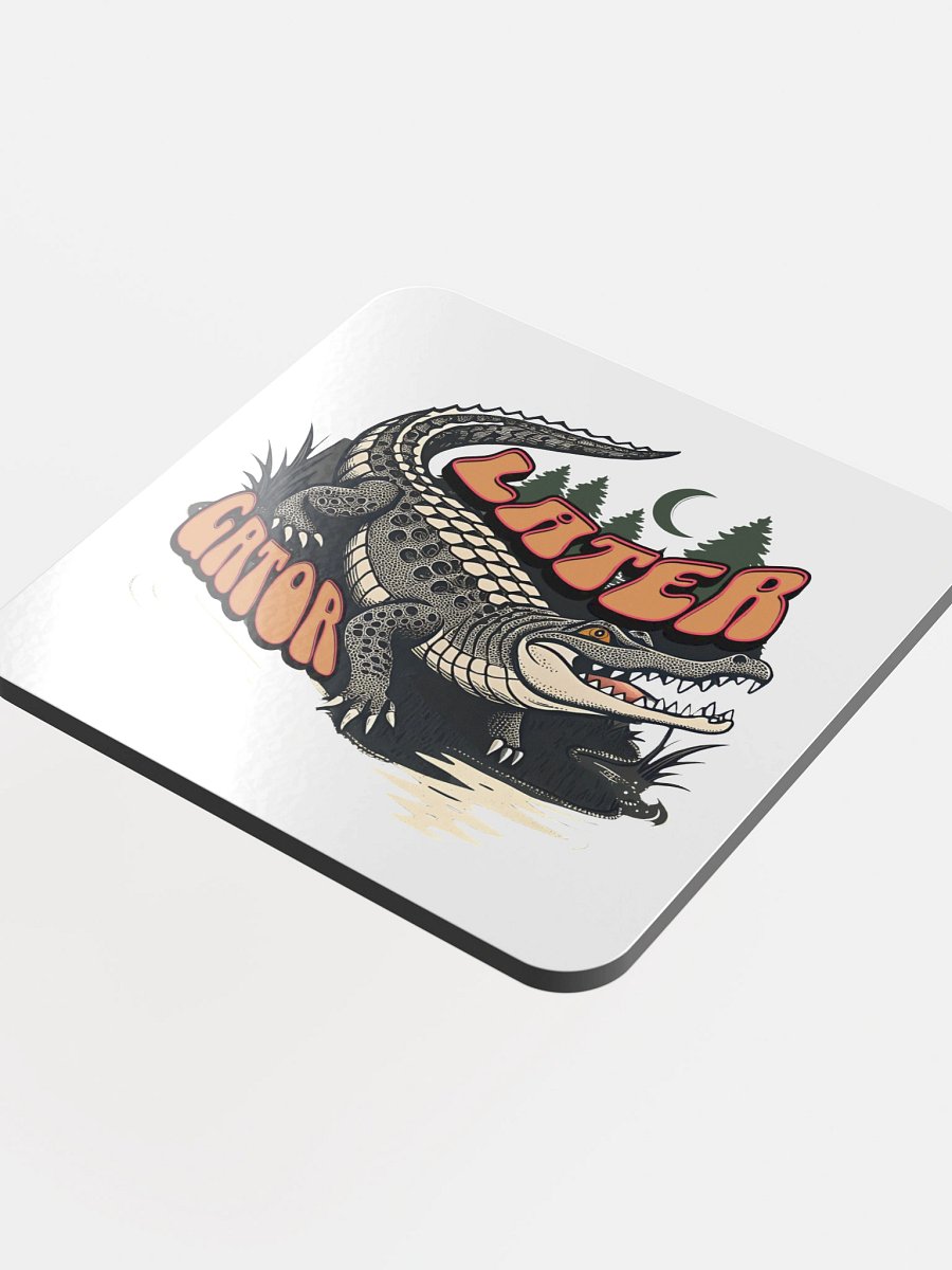 Later Gator Retro Cork Coaster product image (1)