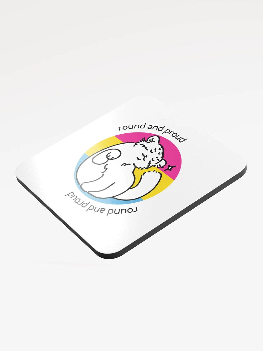 Round and Proud Manul Pansexual Version - Coaster product image (3)