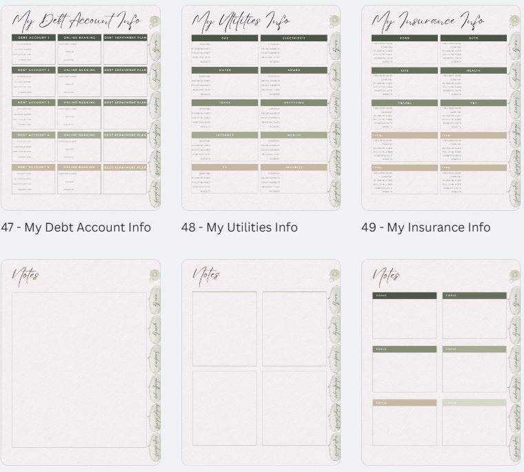 💸🏡 Budget & Cleaning Planner Bundle product image (5)