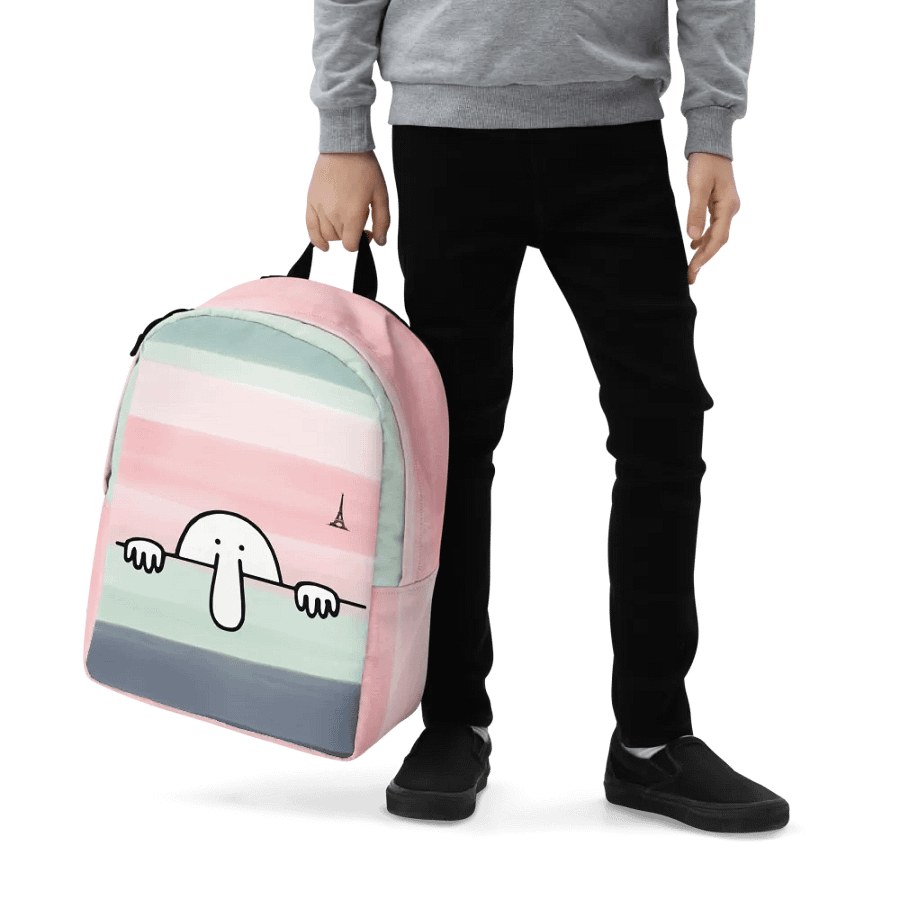 "Kilroy" All-Over Print Minimalist Backpack product image (8)