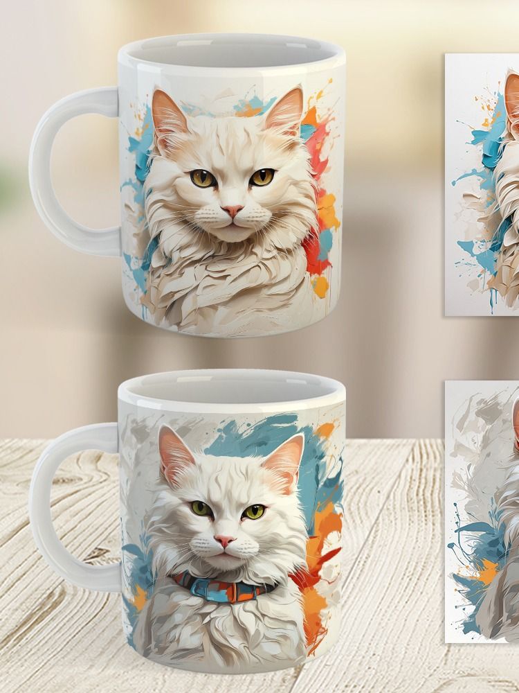 Curious Kitty Cat Mug product image (10)