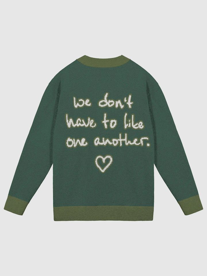 ONE ANOTHER (lg. lined design, duotone green) knitwear cardigan product image (7)