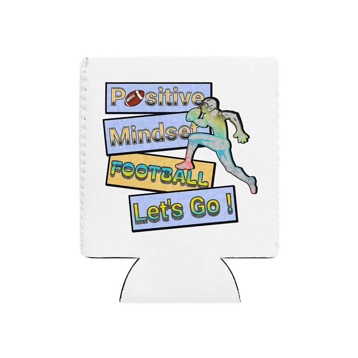 Positive Mindset Football Can Cooler product image (2)