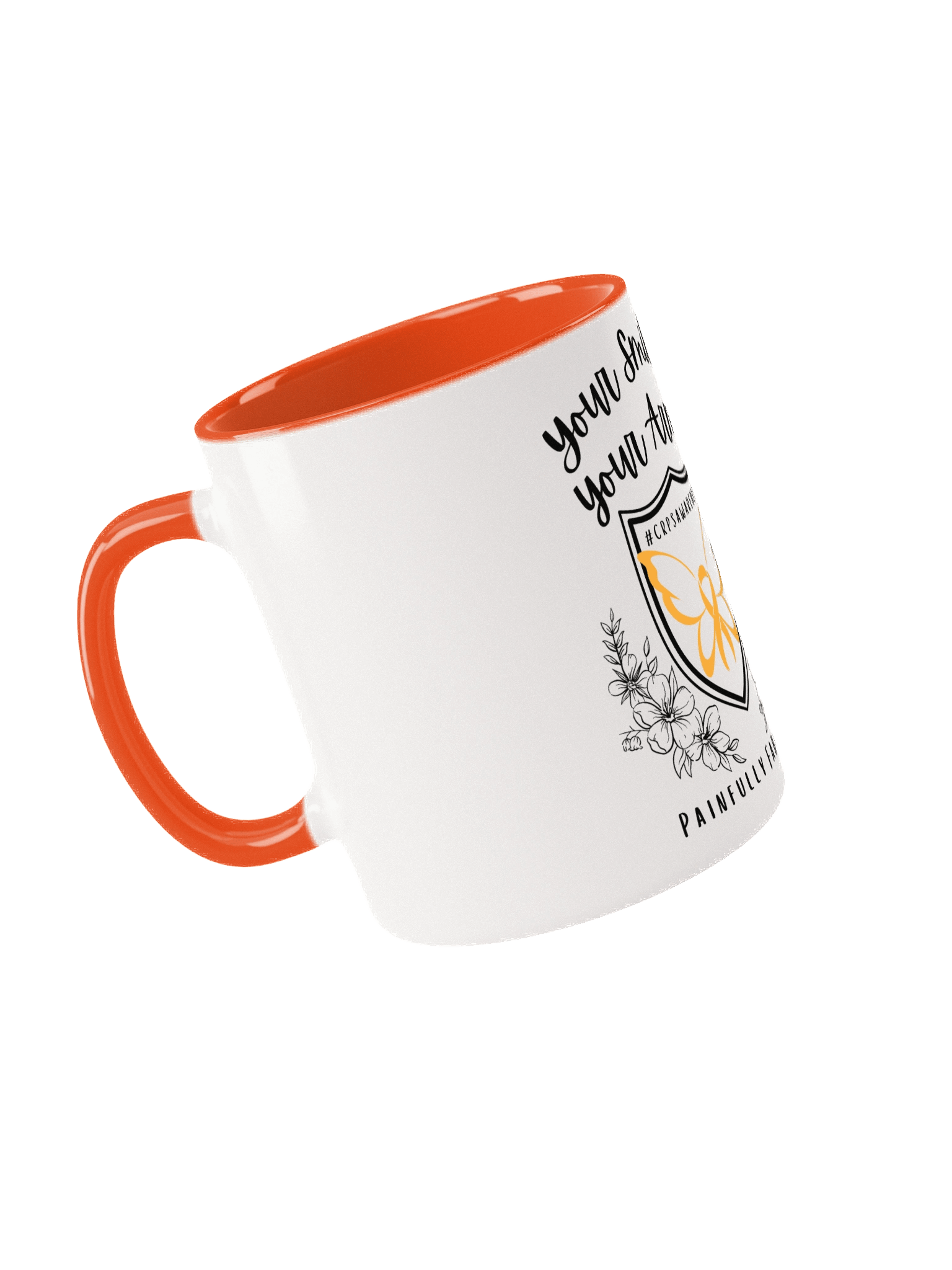 Your Smile is Your Armor Mug- ORANGE EDITION product image (4)