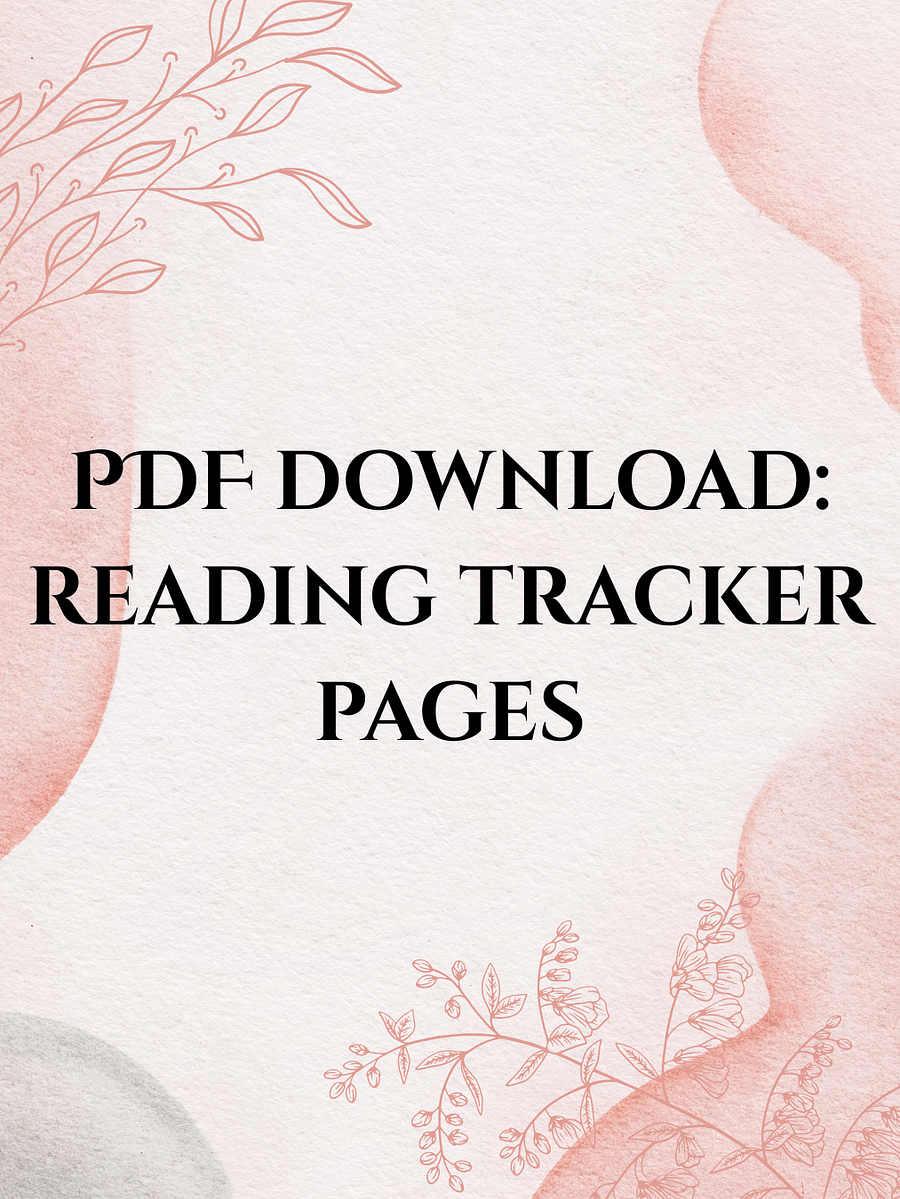 PDF Download: Reading Tracker Pages product image (1)