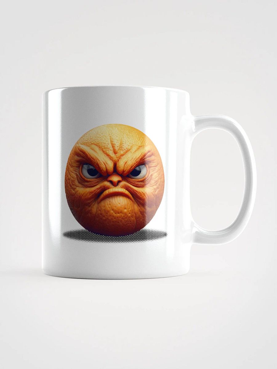Sour Citrus - the Angry Orange. White Glossy Mug product image (2)