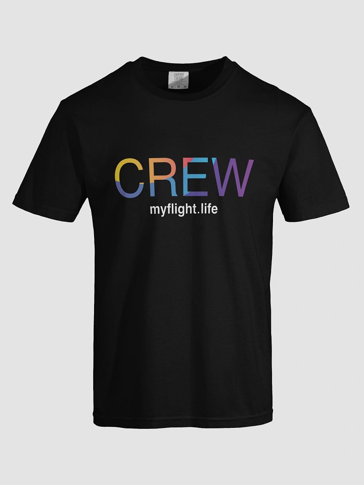 MYFLIGHT.LIFE CREW DARK | T-Shirt For Cabin Crew Dreamers product image (1)