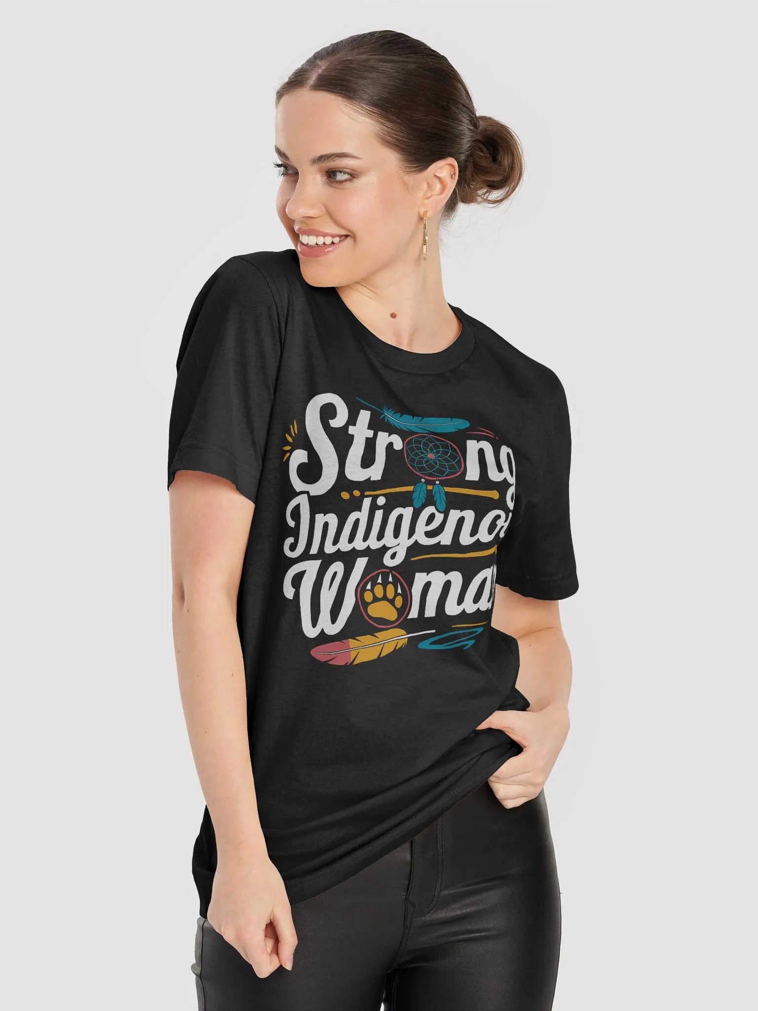 Strong Indigenous Woman Empowered Spirit T-shirt product image (6)