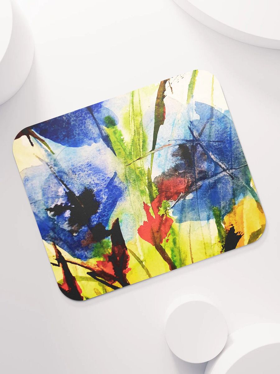 blue watercolour flowers on placemat product image (7)