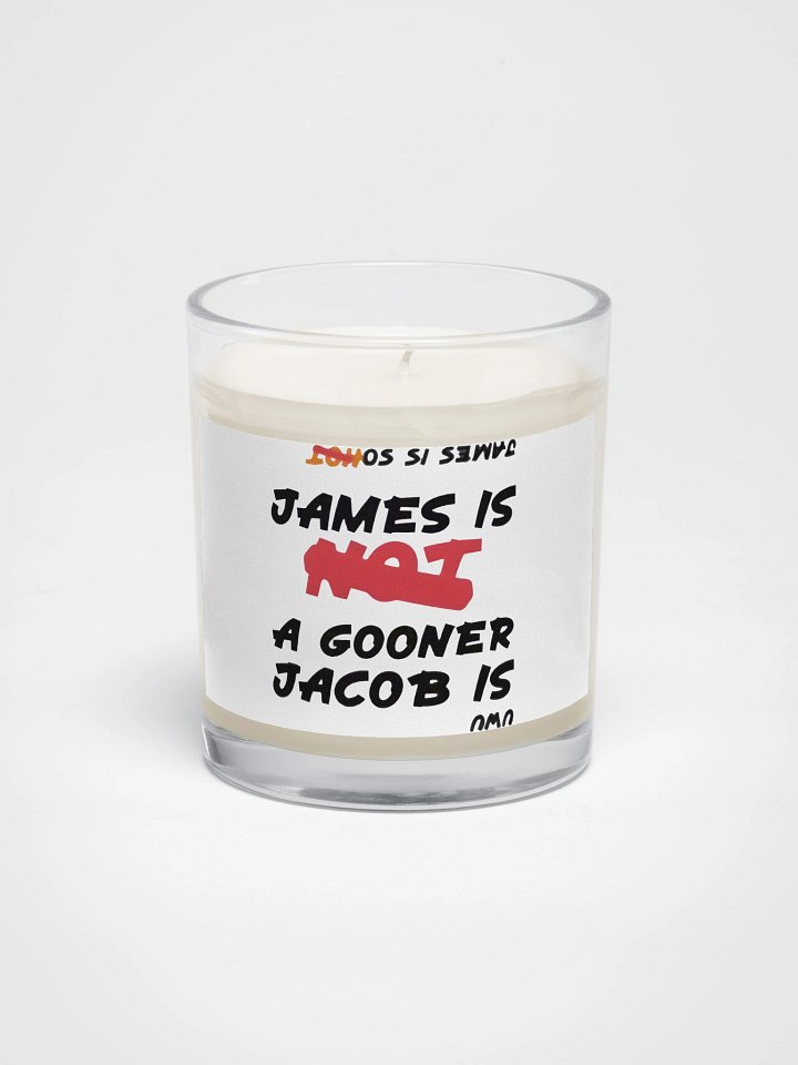James is not a gooner Candle product image (1)