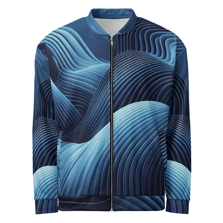 Men's Azure Wave-Print-4 Jacket product image (1)