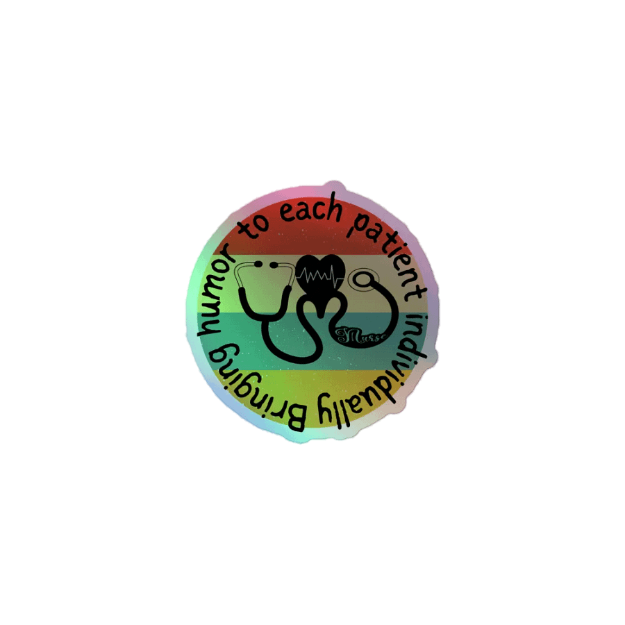 Bringing humor to each patient individually Holographic Sticker Set product image (1)