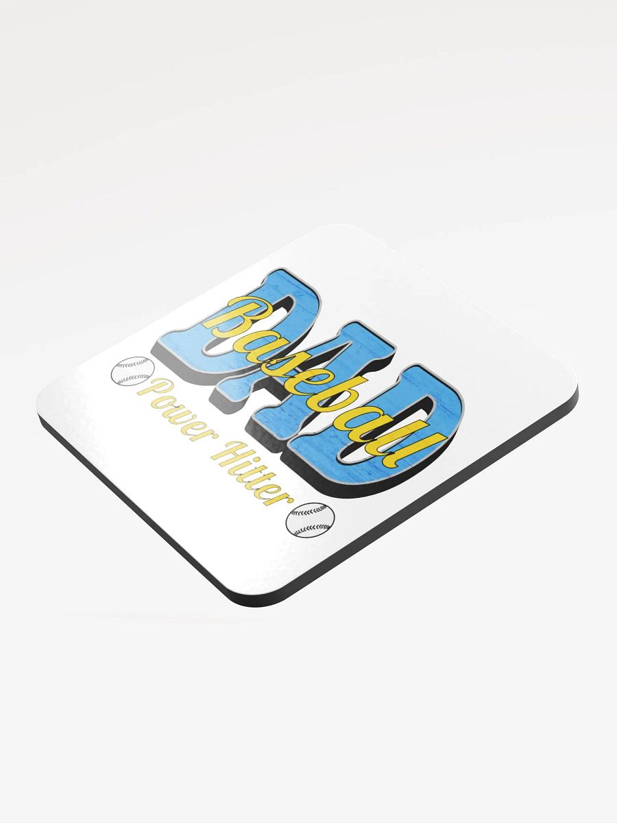 Dad Baseball Power Hitter Cork Coasters product image (3)