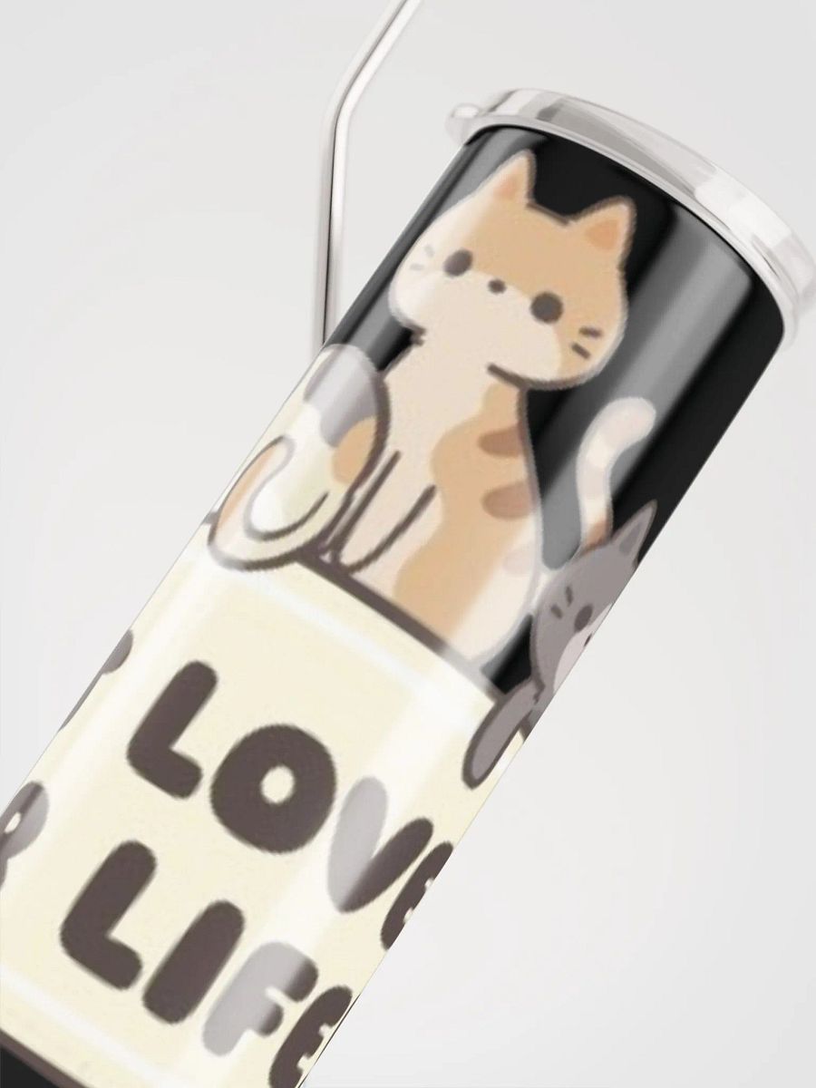 Cat Lover Tumbler with Straw product image (5)