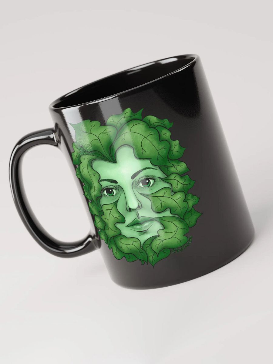 Green Goddess black coffee mug product image (4)
