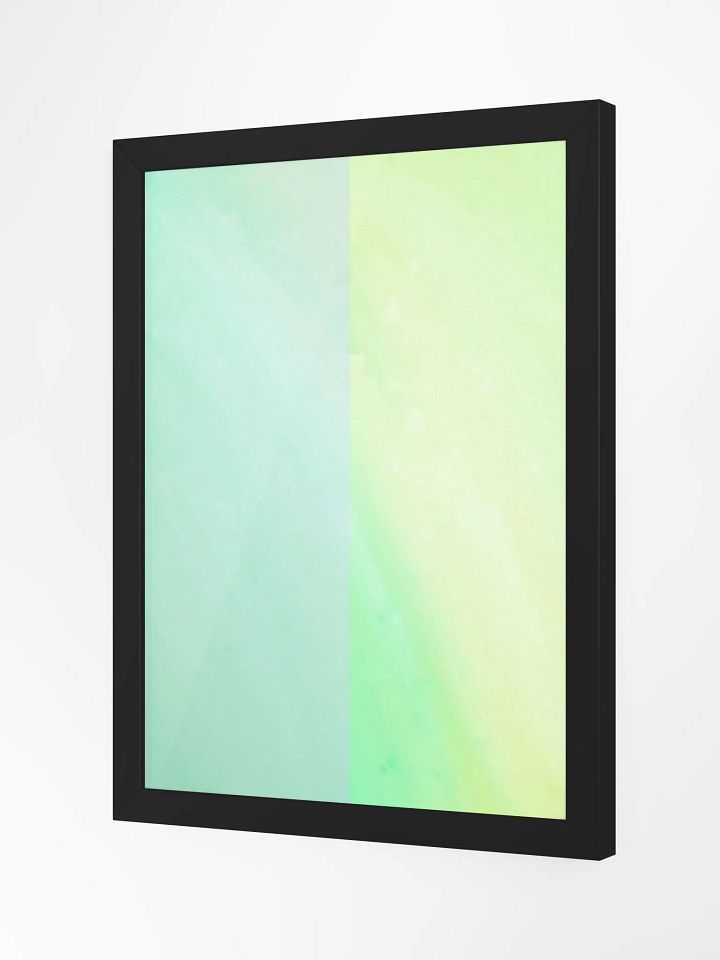 Eco-Friendly Green Inspired Abstract Lines Matte Gradient Oceanic Touch Poster product image (9)