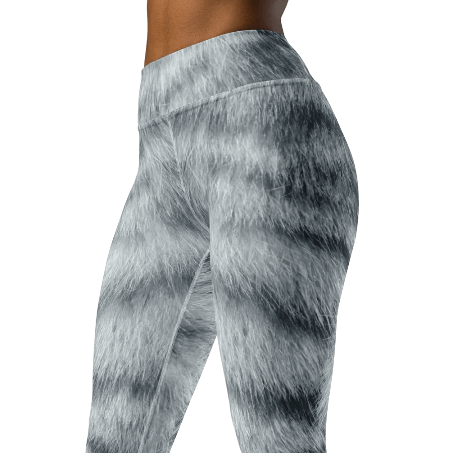 Silver Tabby Cat Yoga Leggings product image (2)