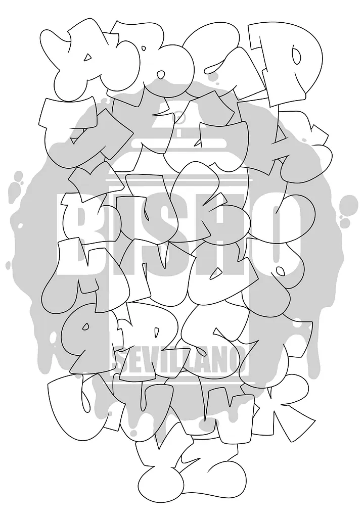 GRAFFITI ALPHABET - THROW UP product image (1)