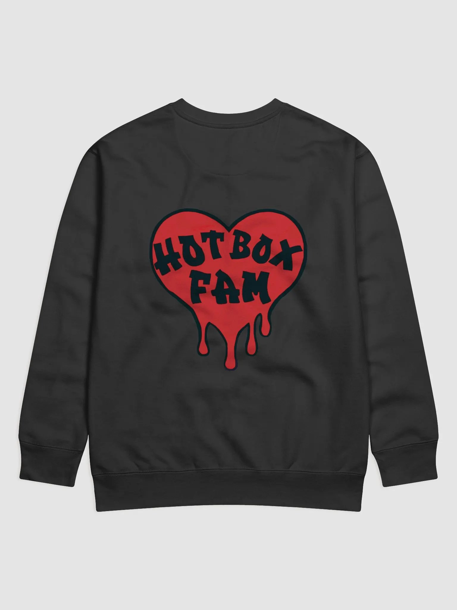 HOT BOX FAM RED LOGO ON BACK SWEATSHIRT product image (2)