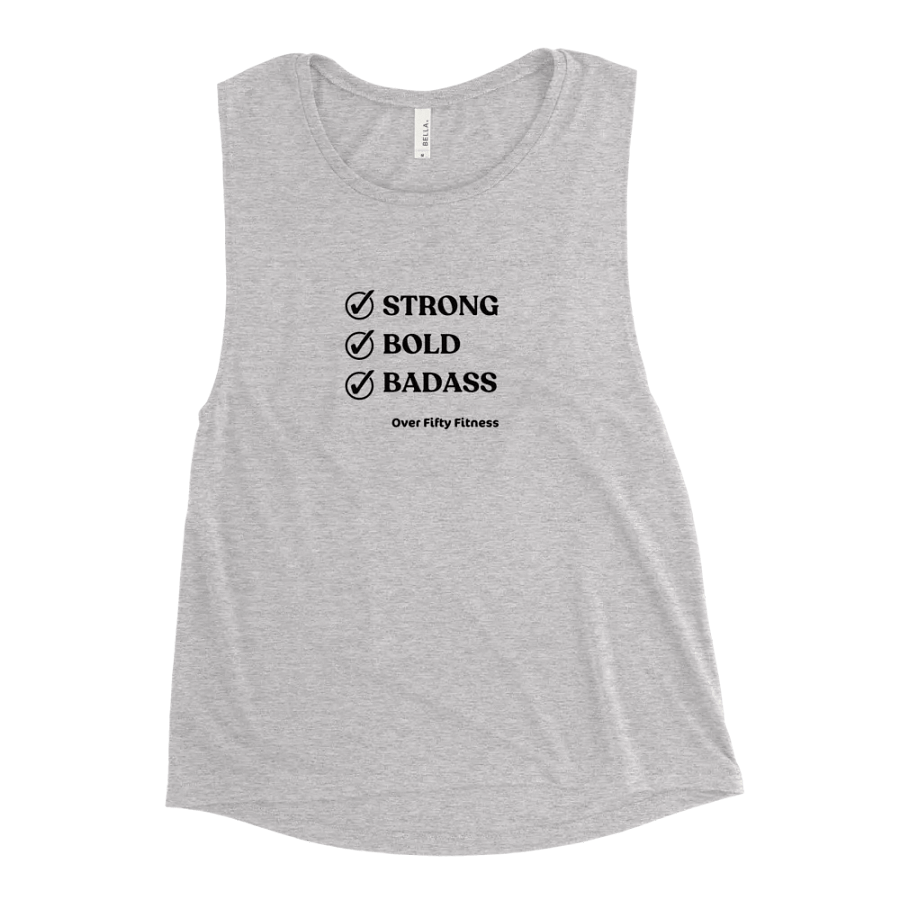 Badass - tank (black lettering) product image (4)