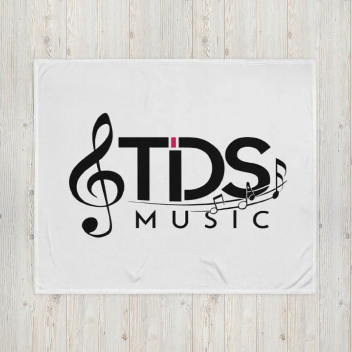 TDS Music White Throw Blanket product image (2)