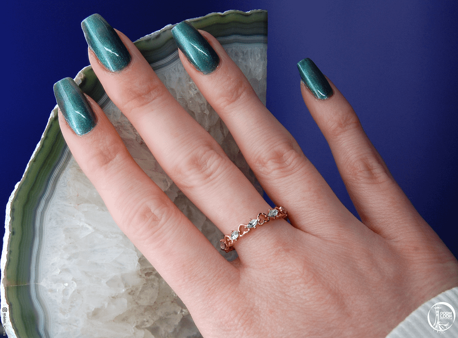 NO MOTHER IT'S JUST THE NORTHERN LIGHTS - Teal and Blue Green Magnetic Nail Polish product image (6)