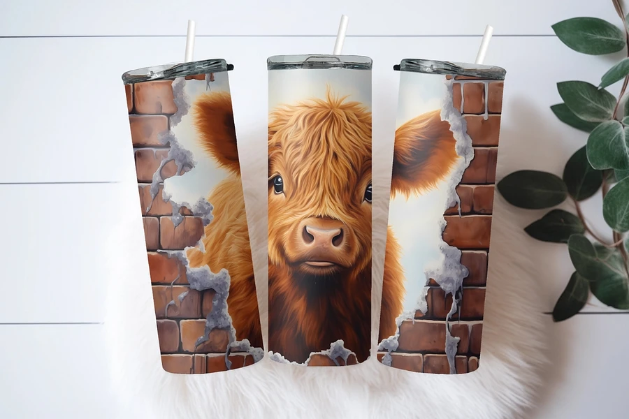 Highland Calf Hole in Wall Tumbler product image (3)