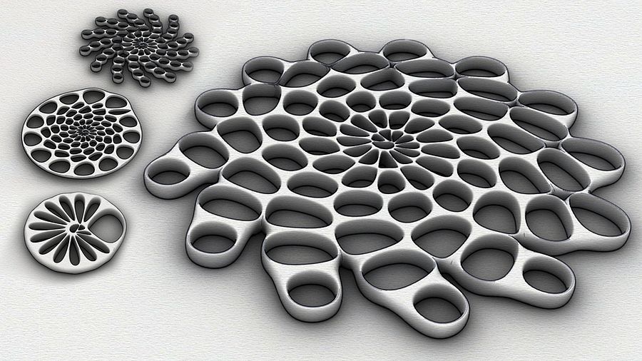 Voronoi & Weaverbird Parametric Pattern Design Grasshopper Rhino Files Download product image (1)