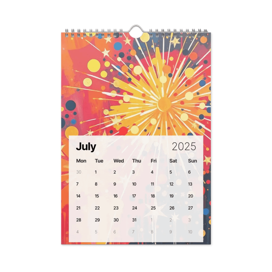 ART ABSTRACT WALL CALENDAR 2025 product image (7)