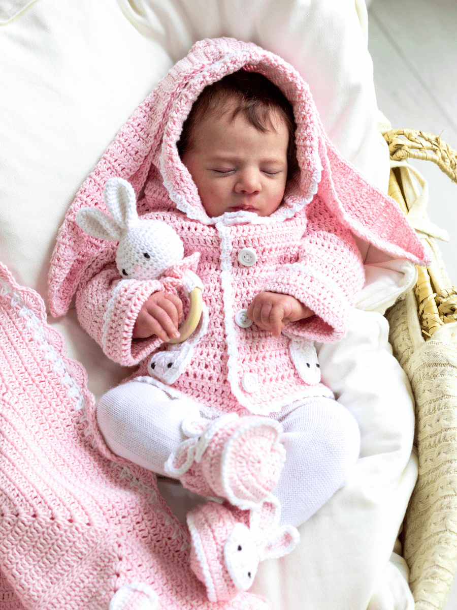 Crochet Pattern: Bunny Baby Booties product image (10)
