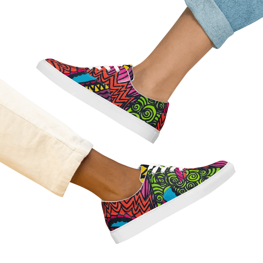 Women's Psychedelic Motion Canvas Shoes product image (2)