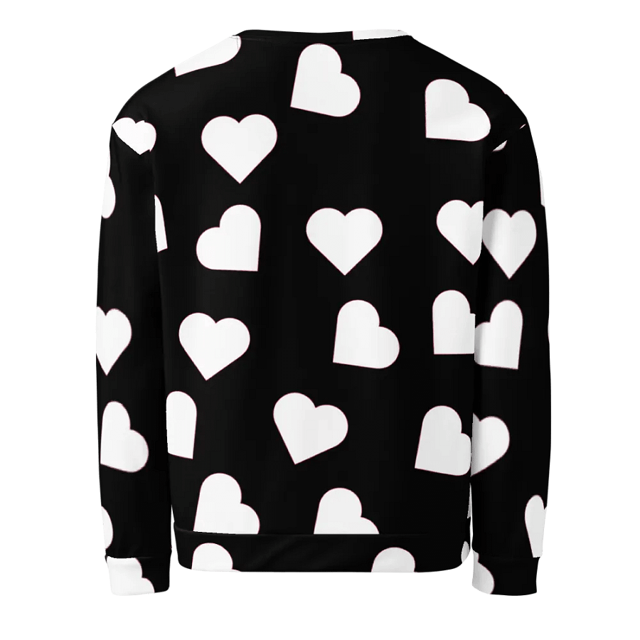 Love Pattern 5 Black and White Unisex Sweatshirt product image (6)