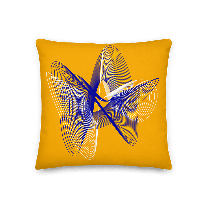 Lissajous Dance - Lissajous Figures Mathematical Art Pillow product image (1)