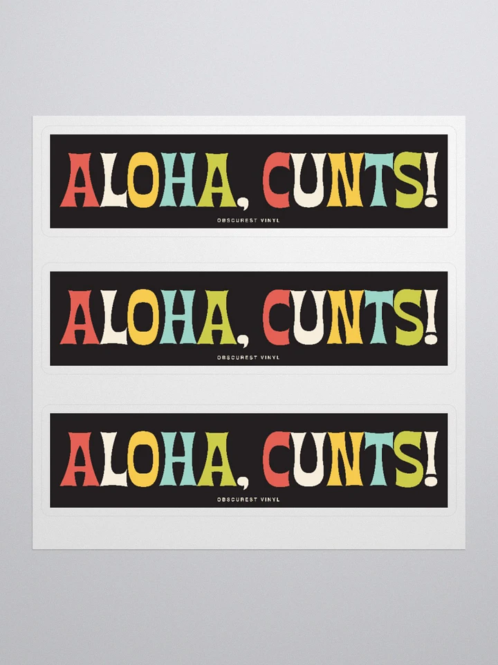 Aloha Cunts! Stickers product image (1)