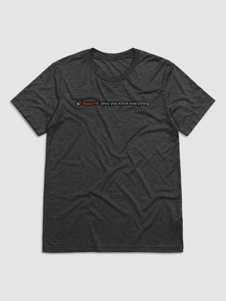 Silvis Knows Everything - T-Shirt product image (1)