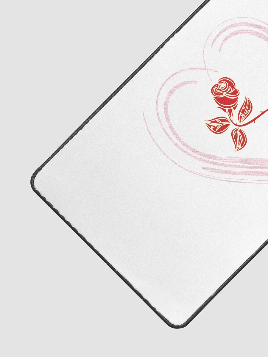 Golden Rose Heart Desk Mat product image (3)