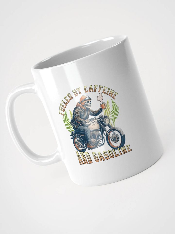 Fueled By Caffeine And Gasoline Skeleton Rider Coffee Mug product image (2)