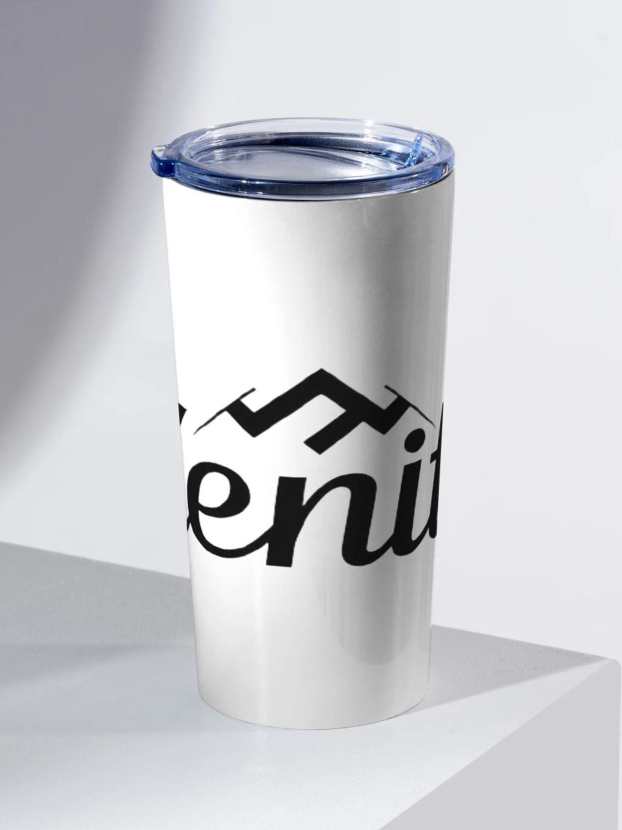 Zenith 20oz Insulated Stainless Steel Tumbler - White with Bold Mountain Design product image (2)